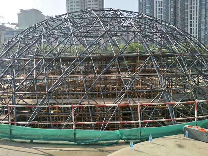 香港球形网架钢结构施工
